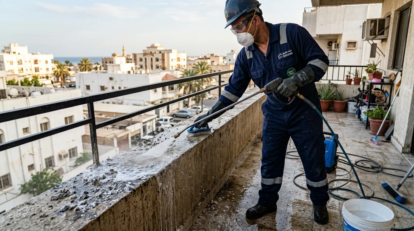 تنظيف وتطهير فضلات الحمام بجدة - تعقيم الواجهات والشبابيك قبل تركيب الطارد