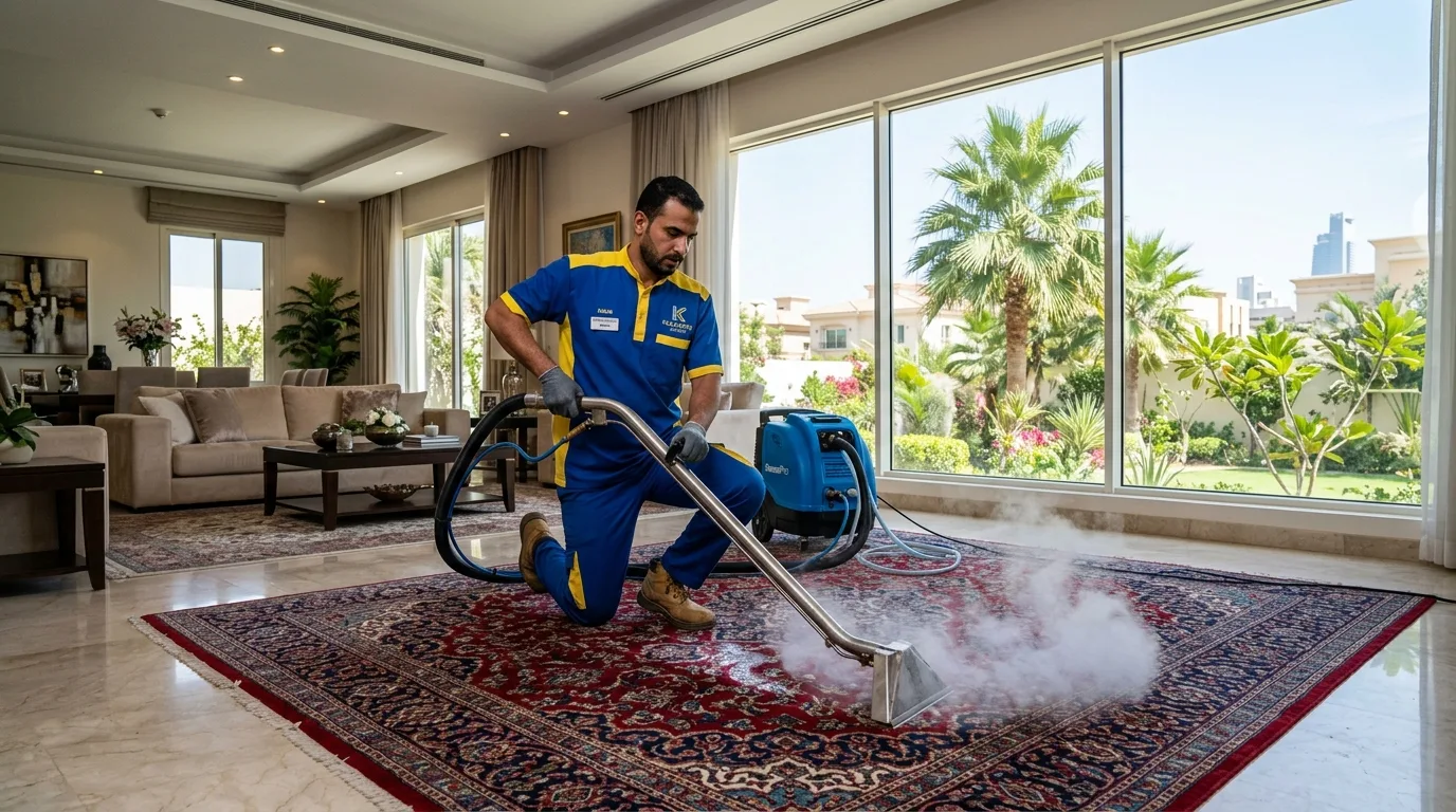 شركة تنظيف سجاد بجدة - غسيل سجاد بالبخار الحار في فيلا فاخرة - خبراء الخليج