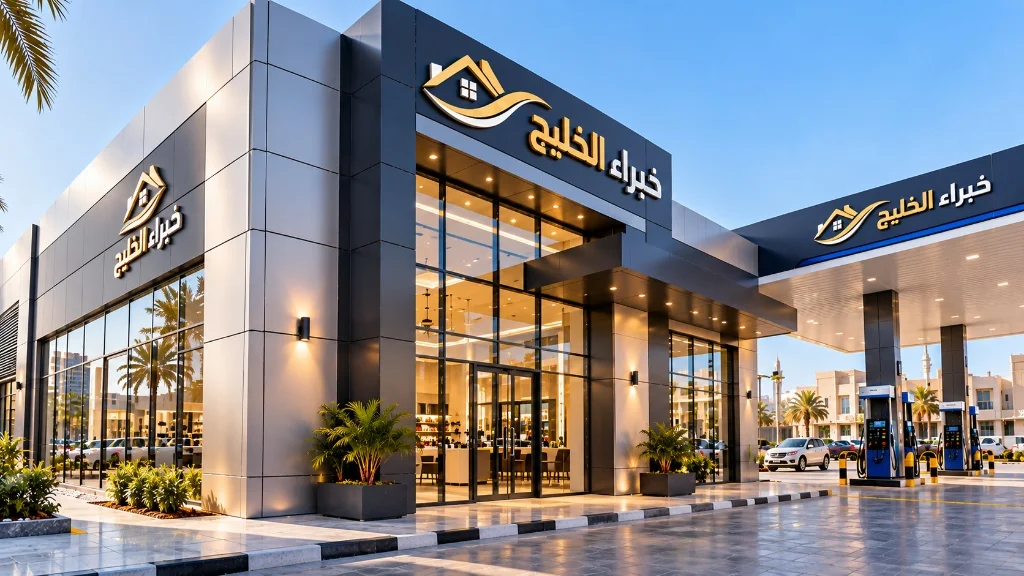 واجهات محطات وقود ومعارض تجارية كلادينج مقاوم للحريق بجدة - خبراء الخليج