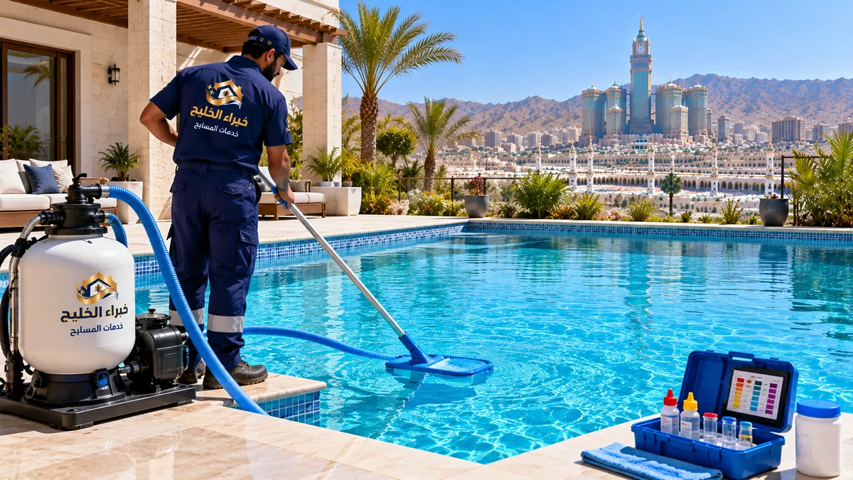 شركة تنظيف وصيانة مسابح بمكة