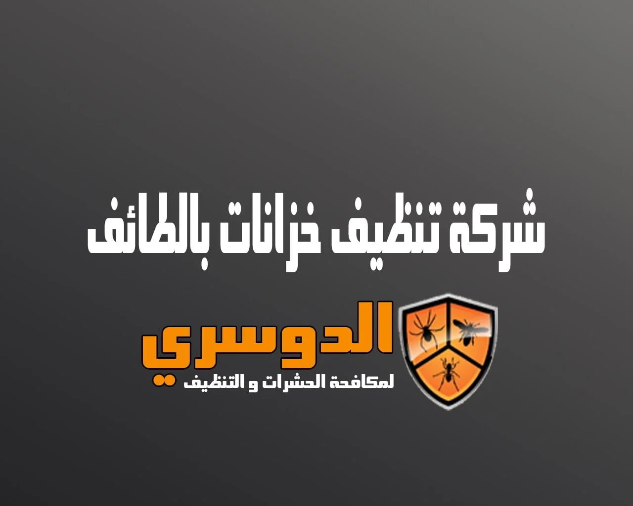 شركة تنظيف خزانات بالطائف