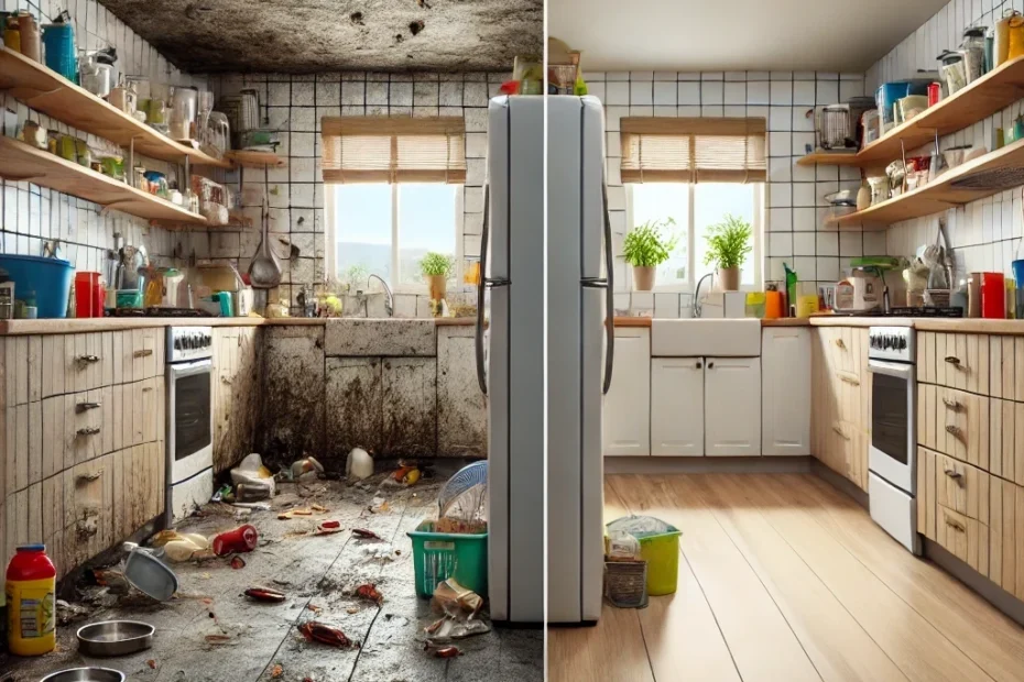 5 طرق فعّالة في القضاء على الصراصير الصغيرة نهائيًا 3 القضاء على الصراصير الصغيرة في المطبخ