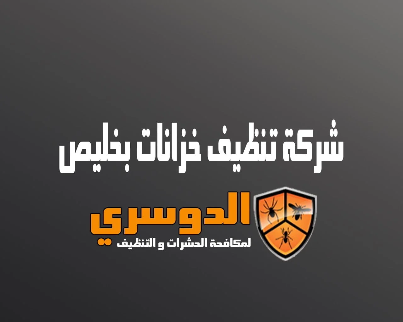 شركة تنظيف خزانات بخليص