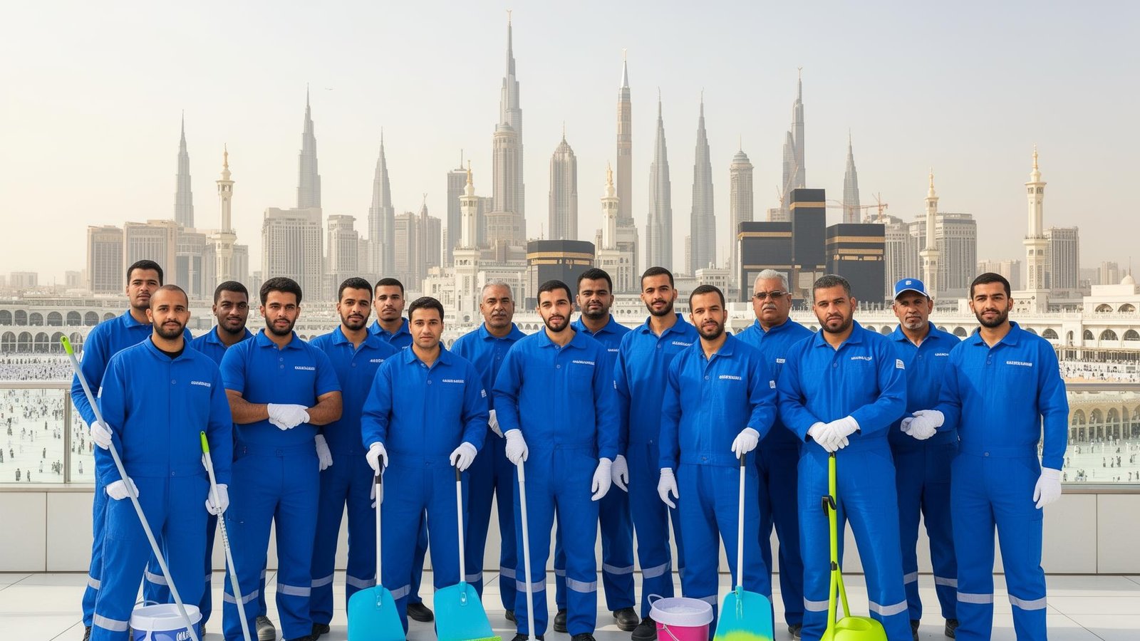 فريق شركة تنظيف بمكة المكرمة - خبراء الخليج للنظافة الشاملة