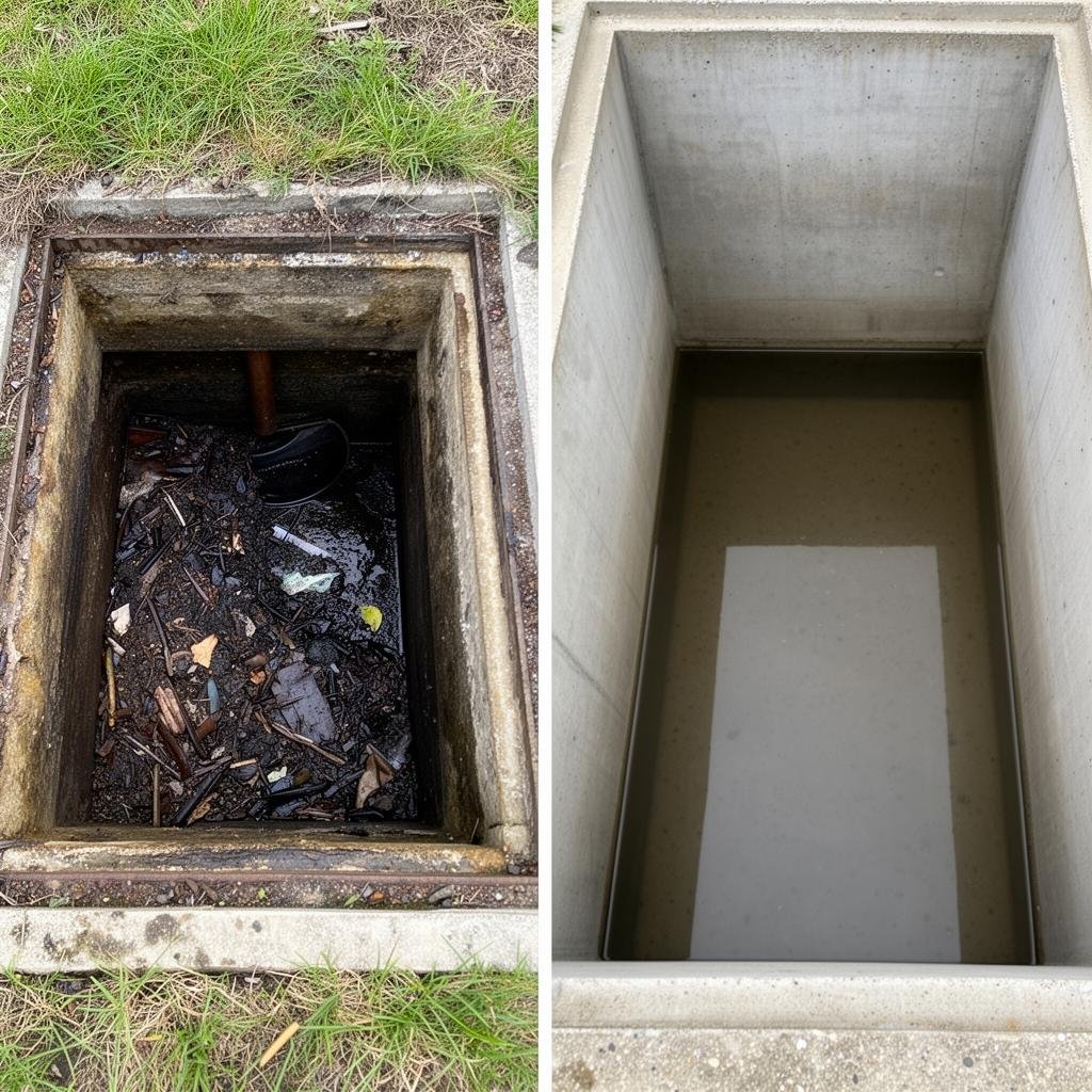 نتائج تنظيف البيارات بجدة - قبل وبعد الخدمة