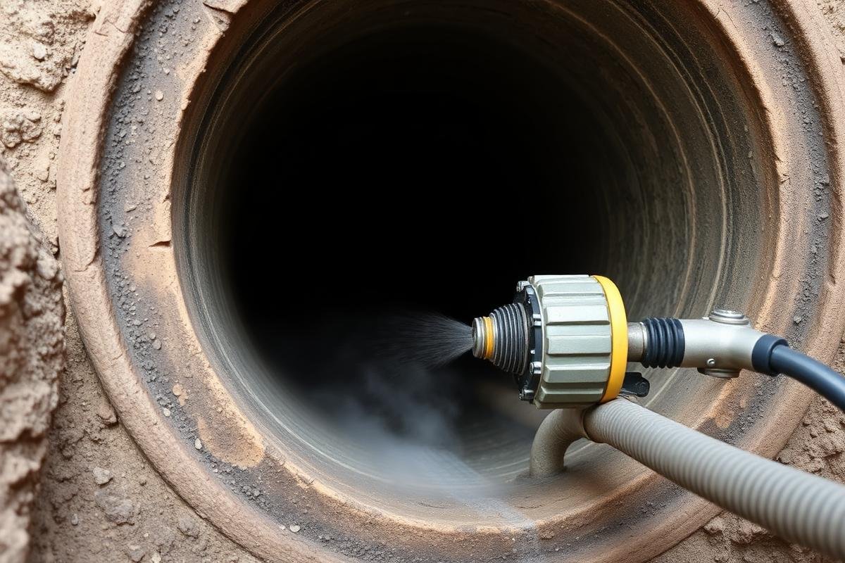 معدات تنظيف أنابيب الصرف بالضغط العالي في عسفان