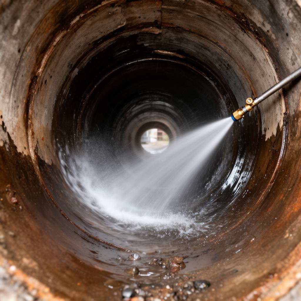 تنظيف المجاري بضغط المياه العالي