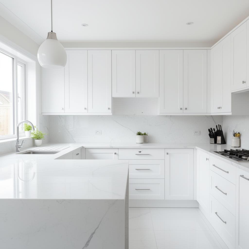 مطبخ نظيف ولامع بعد مكافحة الحشرات بالرياض