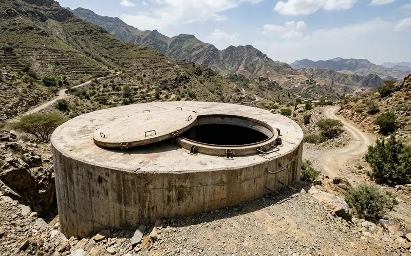 شركة تنظيف خزانات بالباحة – غسيل وتعقيم خزانات المياه 2026 3 تنظيف خزانات أرضية بالباحة - خزان خرساني