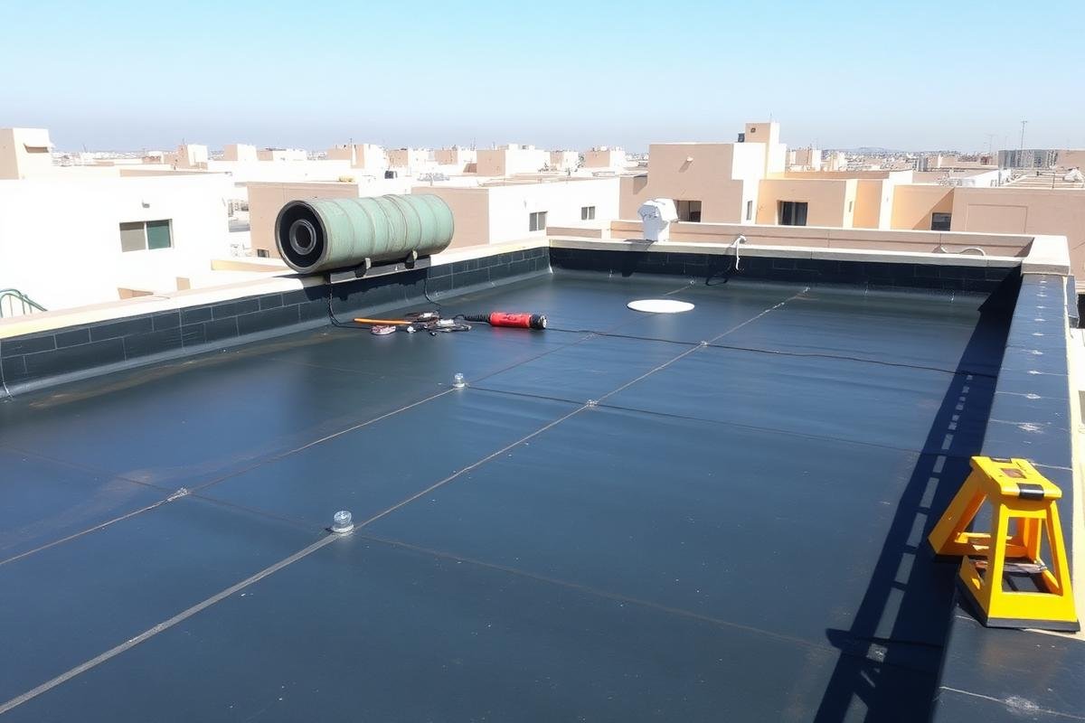 كشف تسربات الأسطح وعزلها بجدة