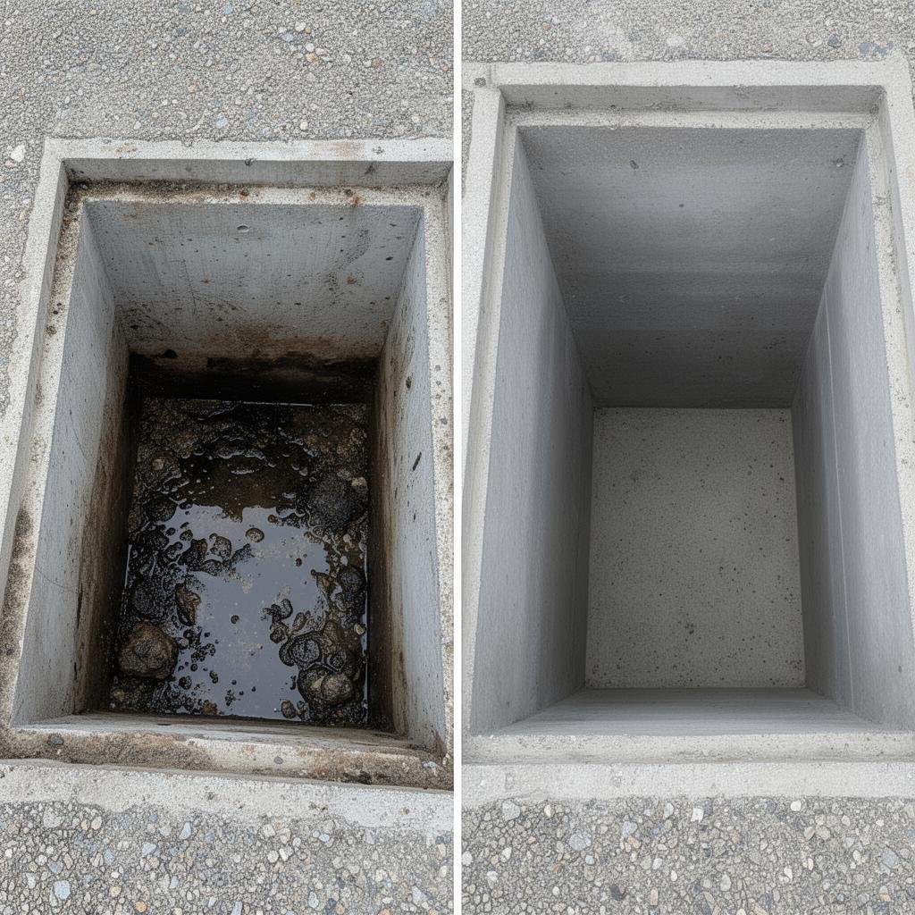 شركة تنظيف بيارات بمكة المكرمة | خبراء الخليج – خصم 35% وضمان 6 أشهر 5 بيارة قبل وبعد التنظيف الشامل في مكة المكرمة - خبراء الخليج