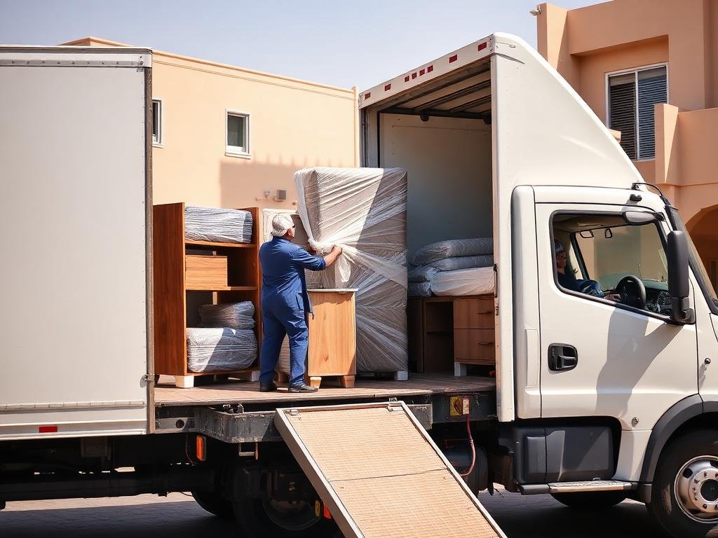 شركة نقل عفش بالباحة 2026 خصم 35% فك وتركيب مجاناً 2 سيارة نقل عفش مجهزة تابعة لشركة نقل عفش بالباحة