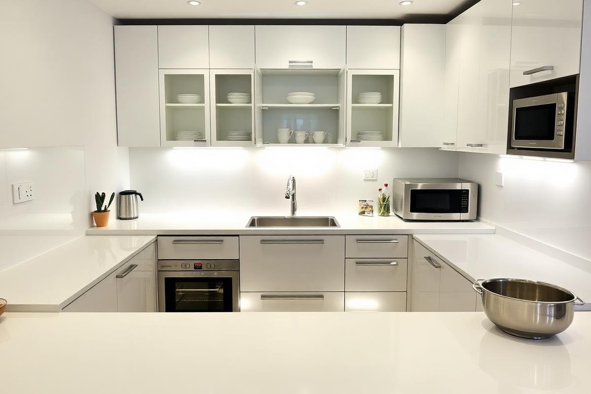 شركة تنظيف شقق بالرياض | بالبخار + تعقيم شامل - خبراء الخليج 2026 3 تنظيف مطبخ شقة بالرياض