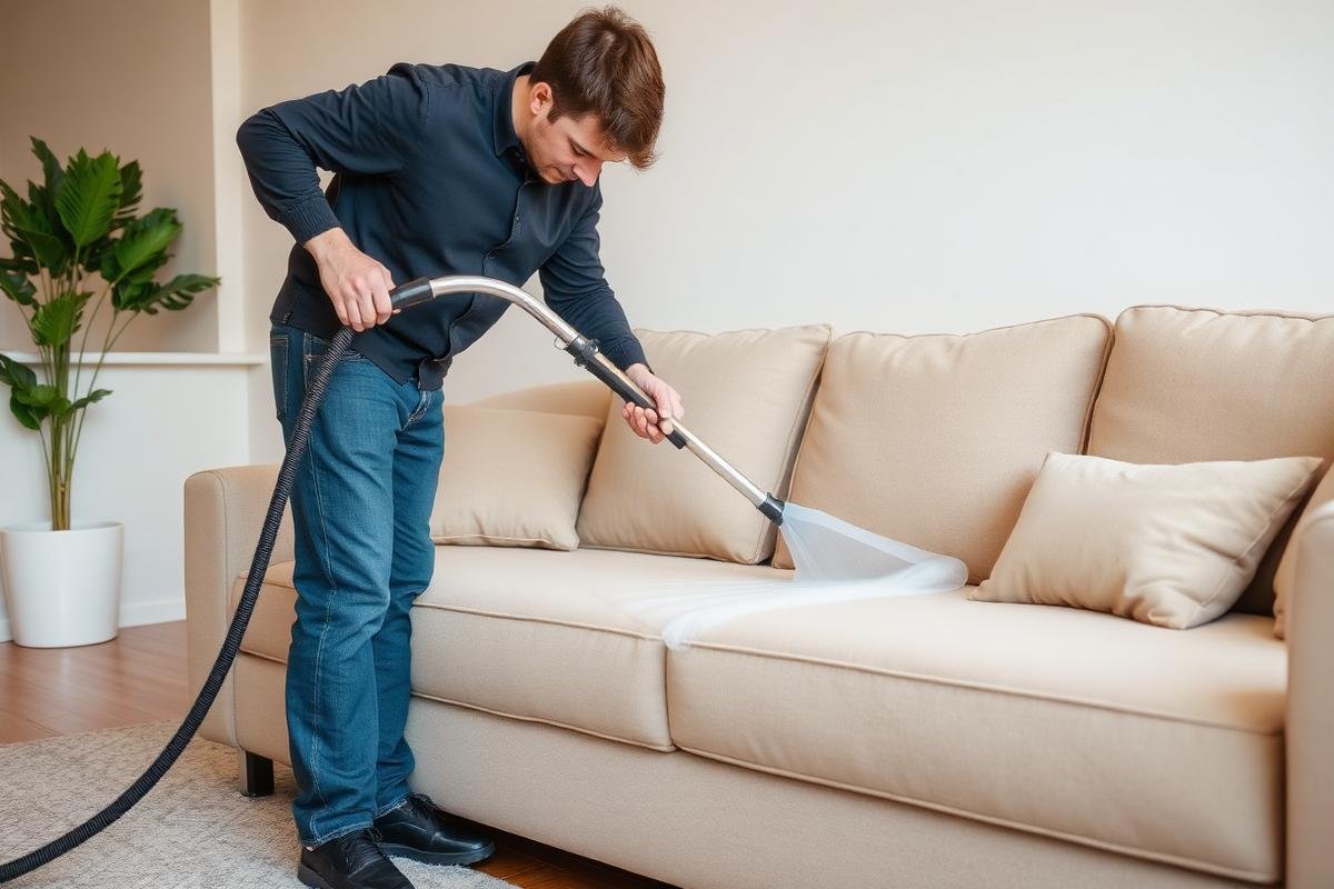 شركة تنظيف شقق بالرياض | بالبخار + تعقيم شامل - خبراء الخليج 2026 5 تنظيف كنب الشقة بالرياض