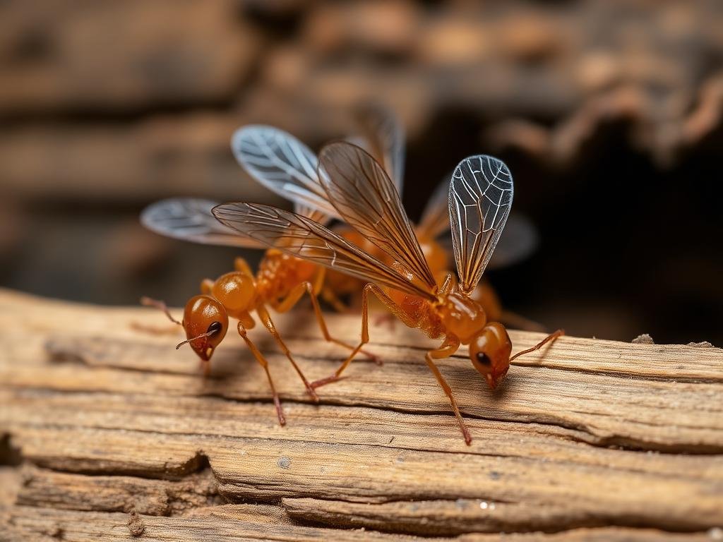كيفية التخلص من النمل الأبيض نهائياً: دليل شامل 2026 2 النمل الأبيض المجنح في موسم التزاوج