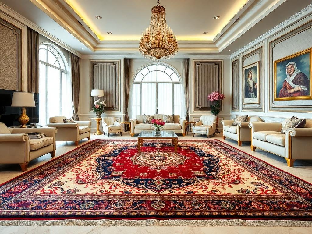 سجاد فاخر نظيف بعد التنظيف الاحترافي بجدة