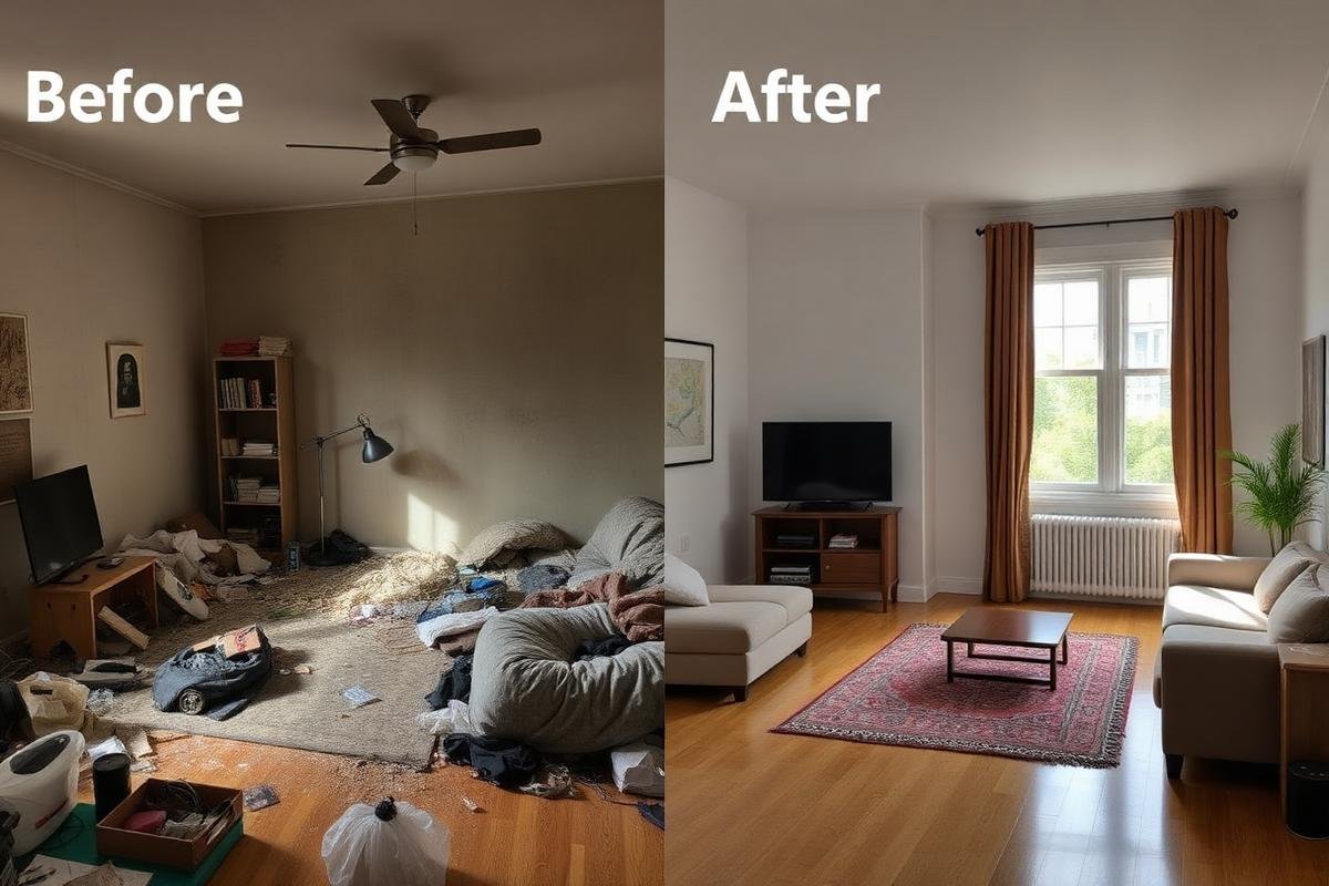 شركة تنظيف بجدة 4 قبل وبعد تنظيف شقة بجدة - خبراء الخليج