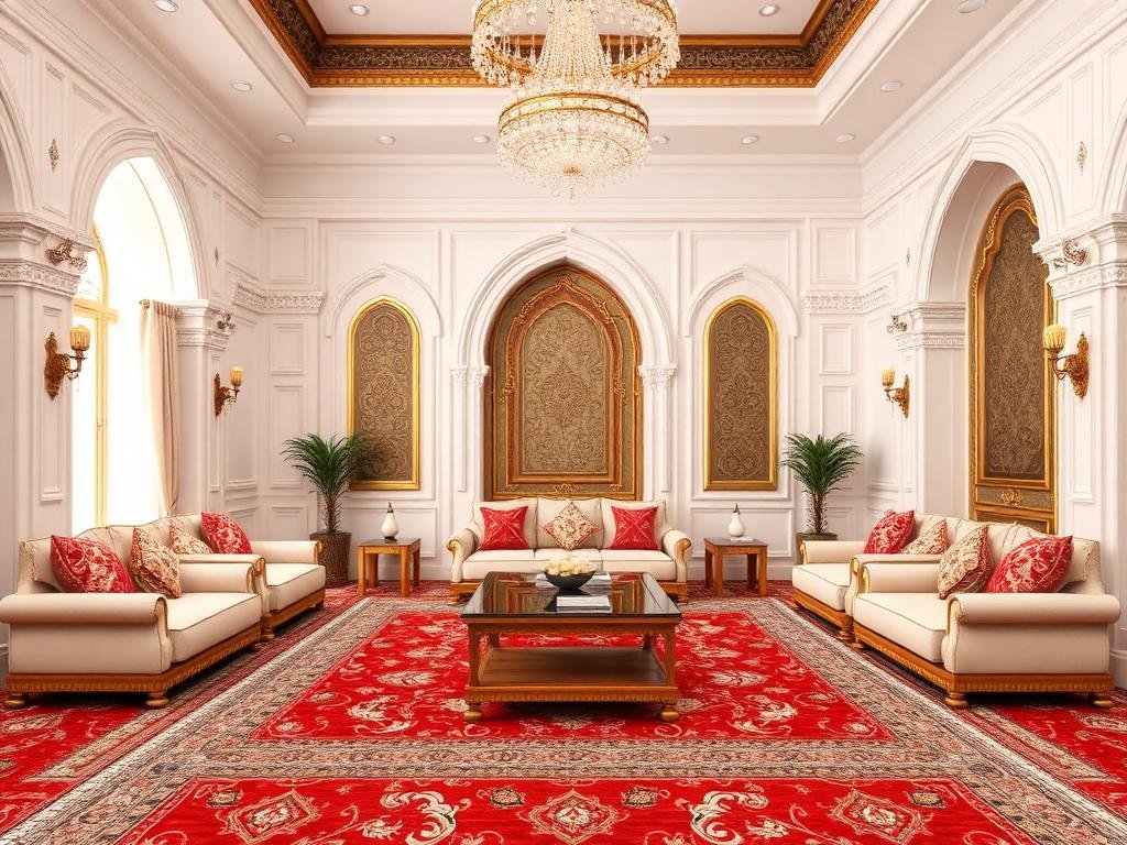 مجلس عربي فاخر بعد التنظيف الاحترافي في جدة