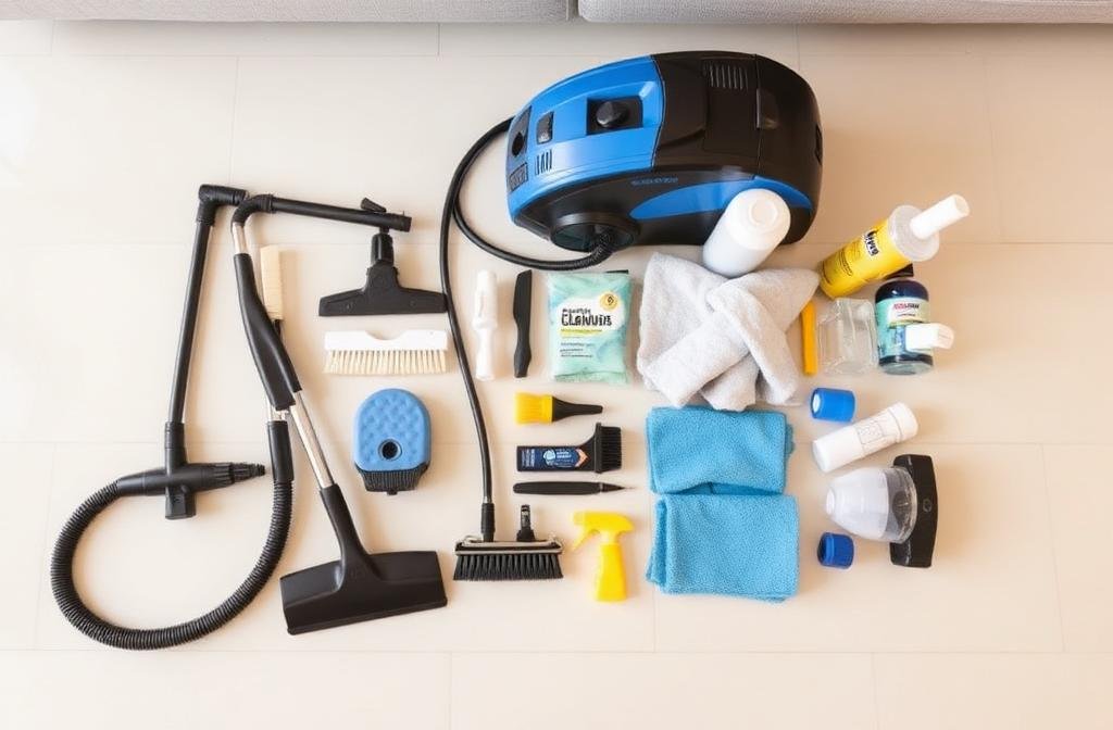 شركة تنظيف كنب بجدة 7 أدوات ومعدات تنظيف الكنب الاحترافية - خبراء الخليج