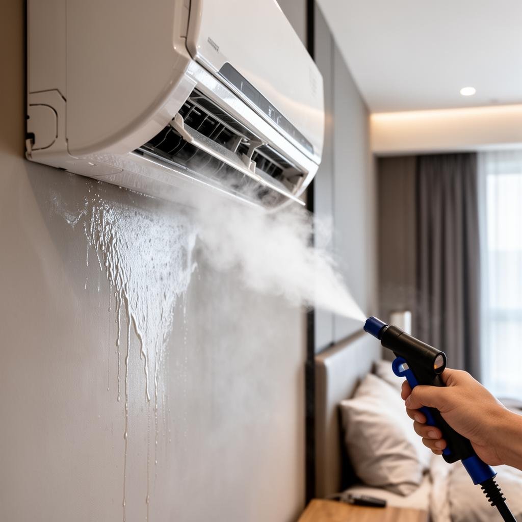 تنظيف مكيف سبليت بالبخار بجدة - خبراء الخليج